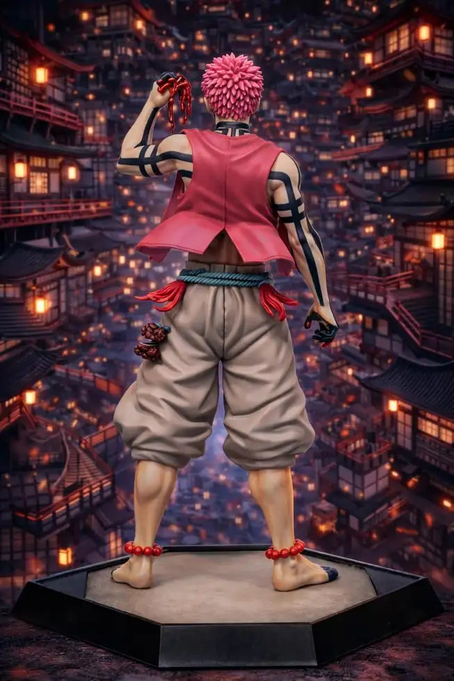 Demon Slayer Akaza Action Figure 29 cm | Premium Upper Moon Three Anime Collectible Statue with Detailed Battle Pose & Display Base | Desk Decor, Gaming Setup, Shelf Display & Gift for Anime Fans