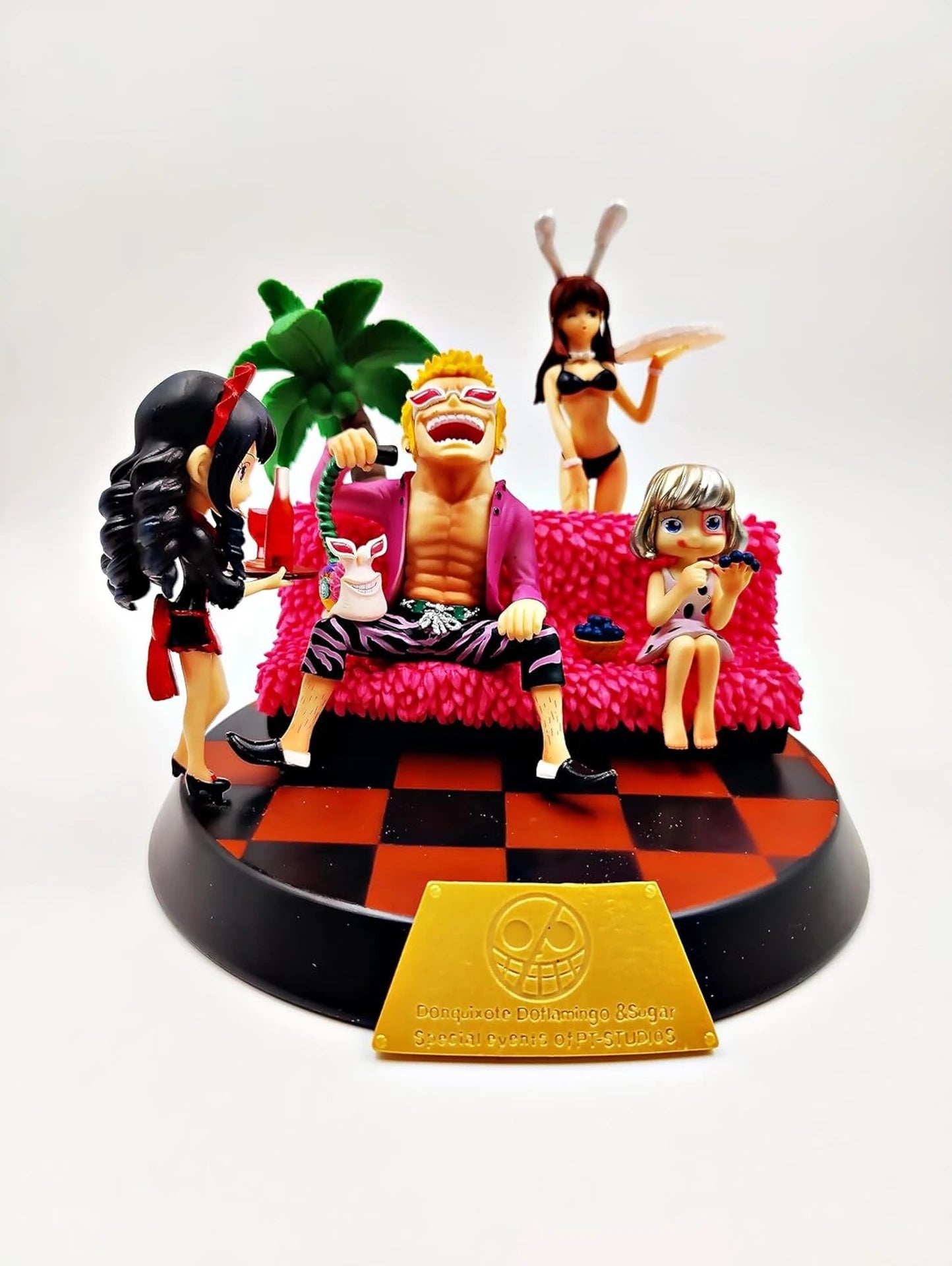 World Gift Mart Anime Style Decorative Action Figure Showpiece with Sofa Scene | 15Cm (Multicolor)