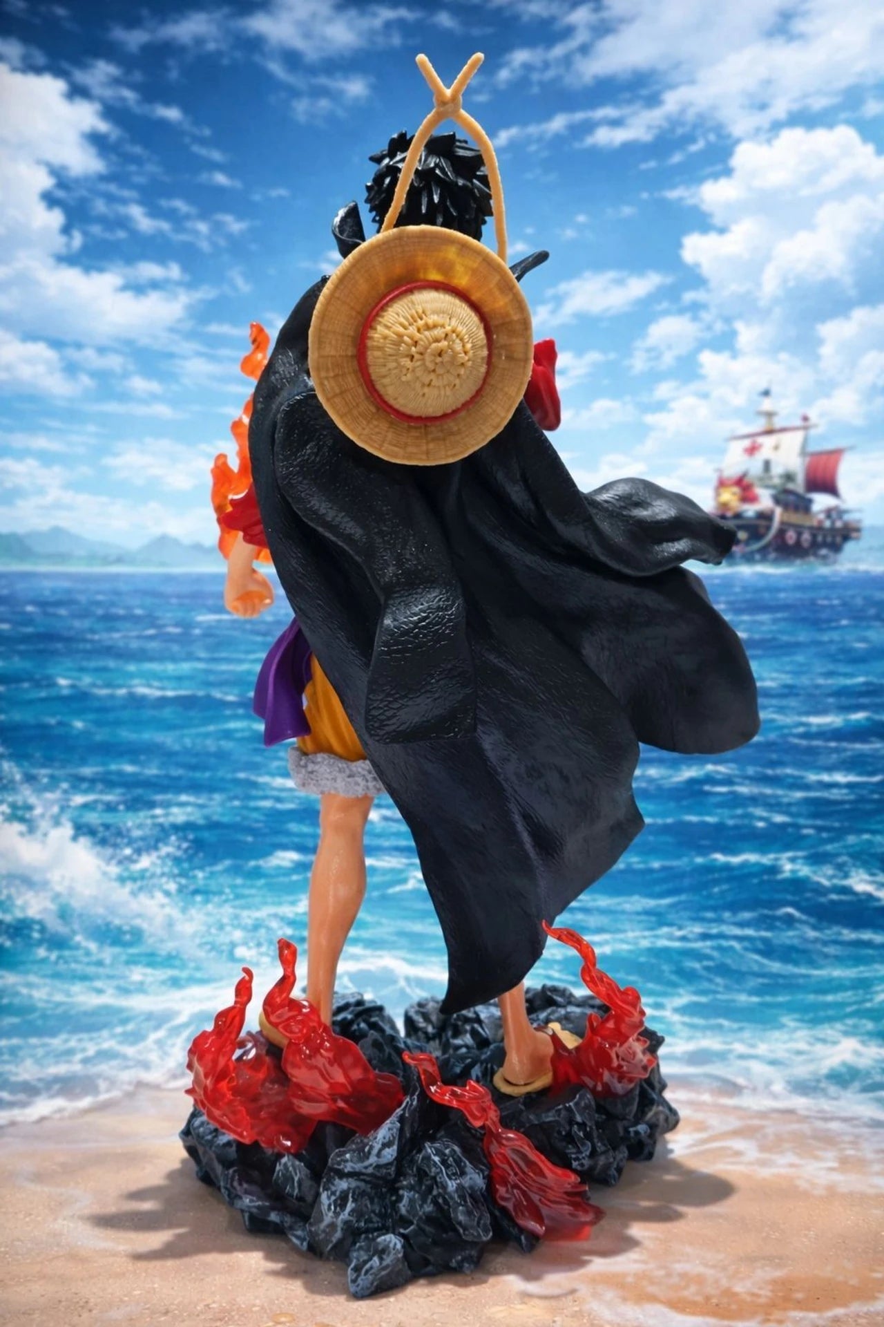 World Gift Mart Anime Style Pirate Warrior PVC Action Figure | Dynamic Pose Showpiece 28Cm (Multicolor)
