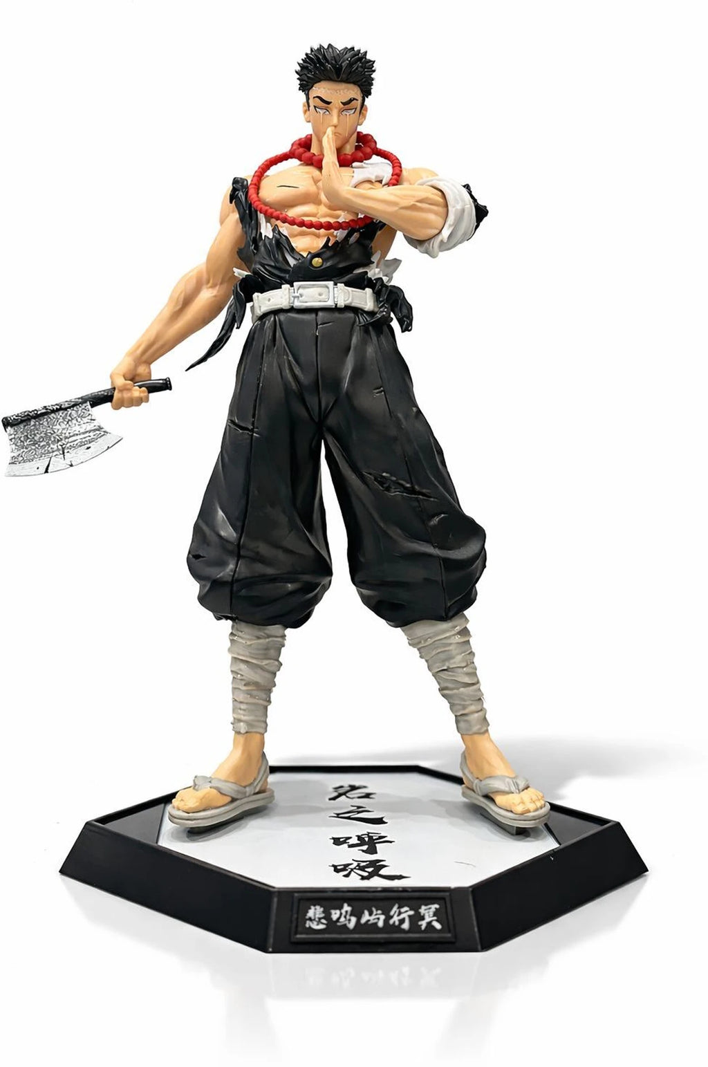 World Gift Mart Anime Demon Slayer–Style Swordsman Figure with Katana – Display Statue 16Cm (Multicolor)