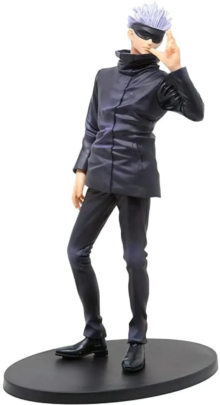 World Gift Mart Gojo Satoru Anime Action Figure|Jujutsu Kaisen Statue with Base 20 cm (Black)