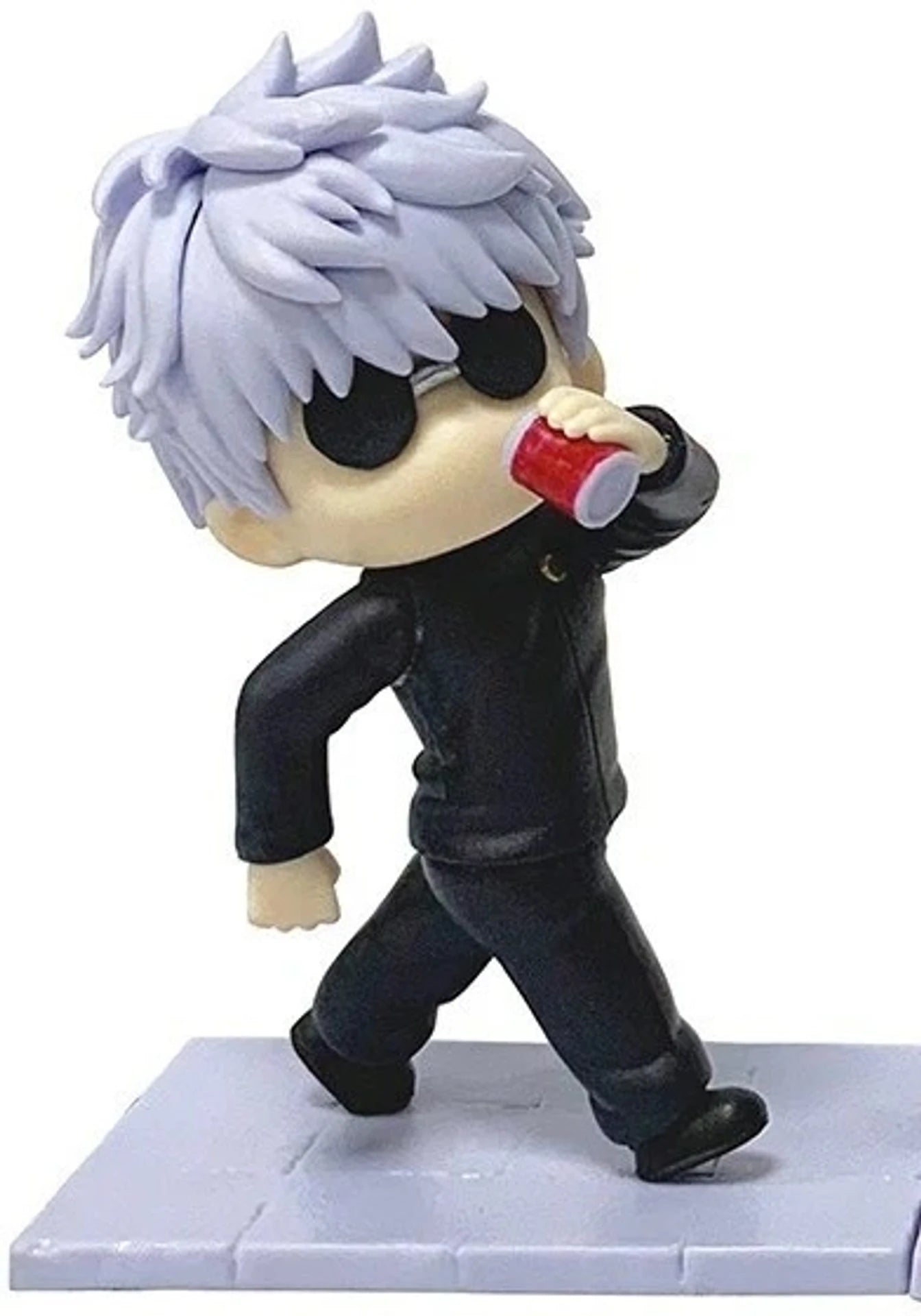World Gift Mart Gojo Satoru Chibi Anime Figure | Jujutsu Kaisen Cute PVC with Base 11 Cm (Black)