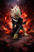 World Gift Mart Infernal Demon Warrior Action Figure with Flame Hair & Horned Design Toy 15Cm (Multicolor)