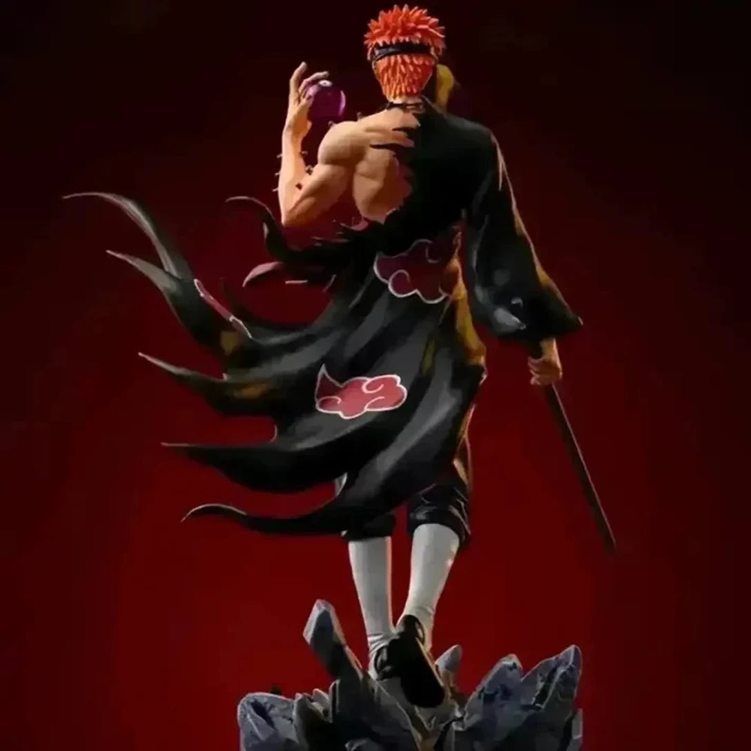 World Gift Mart Naruto Pain Anime Action Figure|Warrior PVC Collectible Statue Height-23Cm (Black)