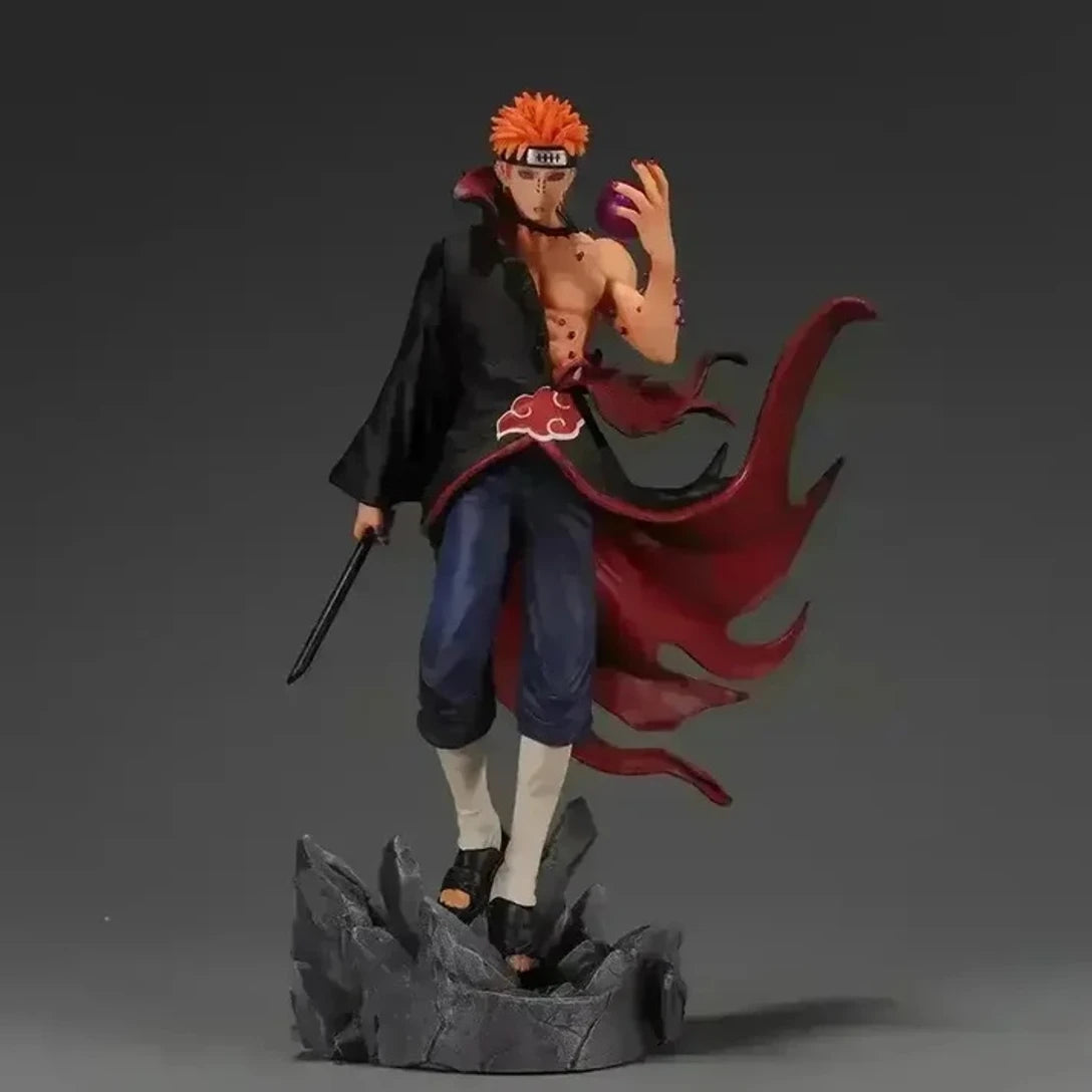 World Gift Mart Naruto Pain Anime Action Figure|Warrior PVC Collectible Statue Height-23Cm (Black)
