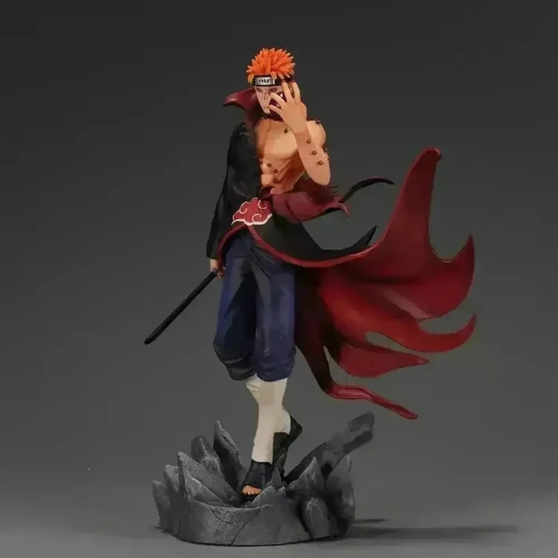 World Gift Mart Naruto Pain Anime Action Figure|Warrior PVC Collectible Statue Height-23Cm (Black)
