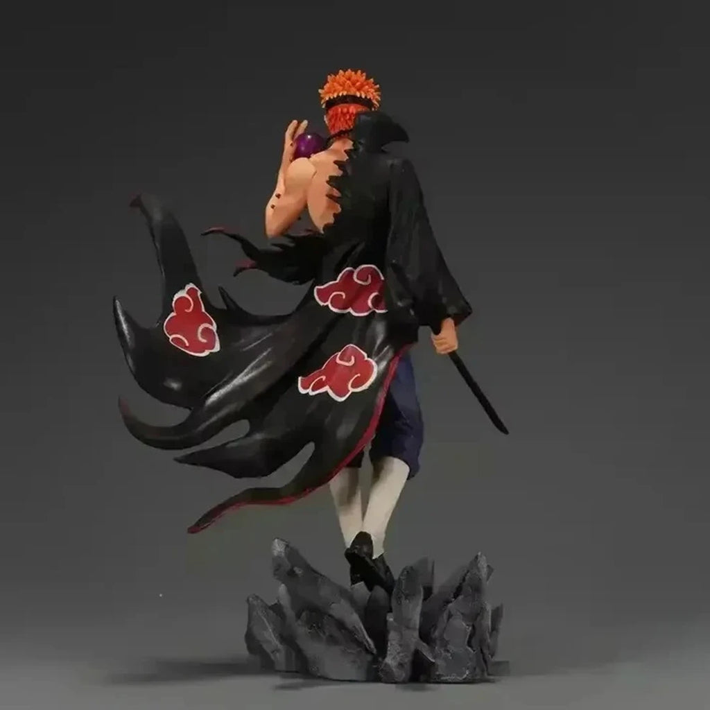 World Gift Mart Naruto Pain Anime Action Figure|Warrior PVC Collectible Statue Height-23Cm (Black)