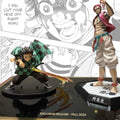 World Gift Mart Rarest Demon Slayer Tanjiro(16 cm) & Akaza (32 cm) Infinity Castle Figure Combo| (Multicolor)