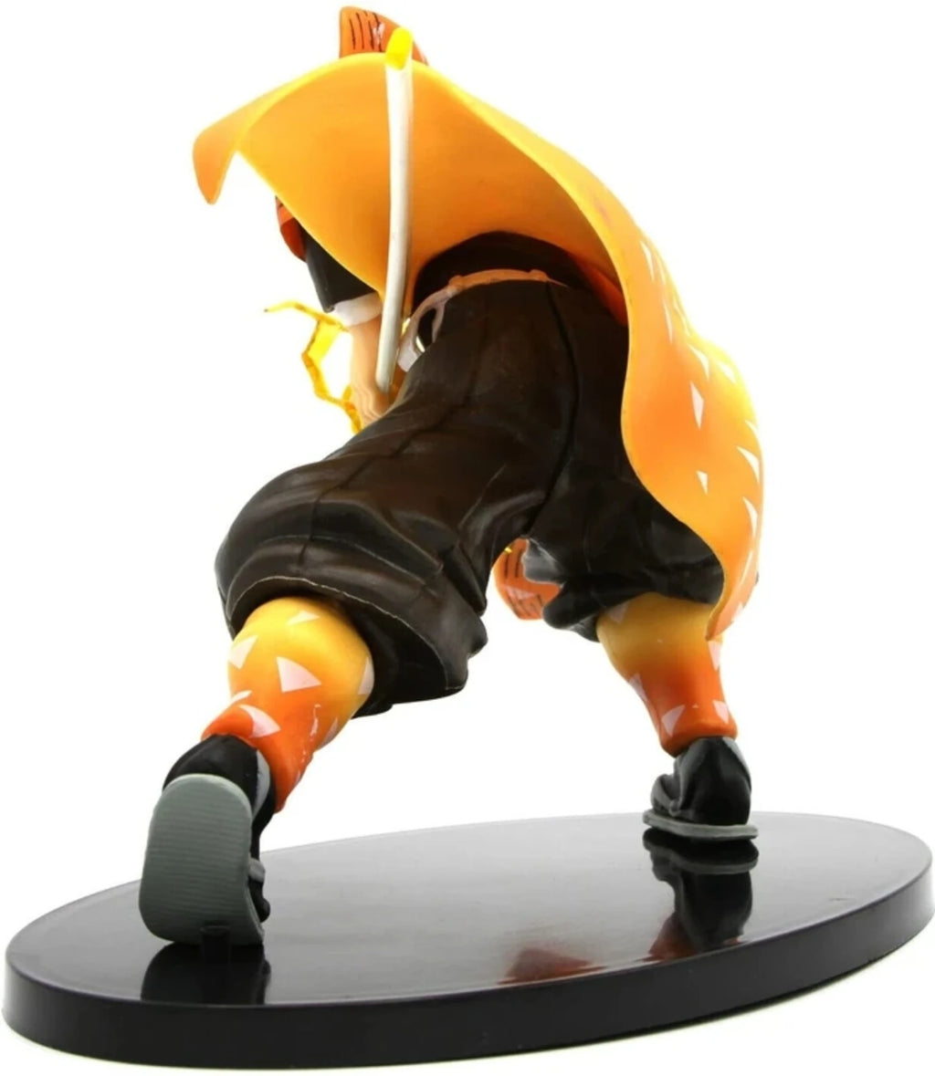 Demon Slayer Zenitsu Agatsuma Action Figure | Thunder Breathing Anime Collectible Statue with Sword, Lightning Effect & Display Base | Premium Desk Decor, Room Decoration & Gift for Anime Fans