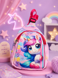 Unicorn Kids Chest Bag | Colorful Girls Sling Bag with Spacious Main Compartment, Adjustable Shoulder Strap & Durable Zipper | Cute Bag for School & Travel