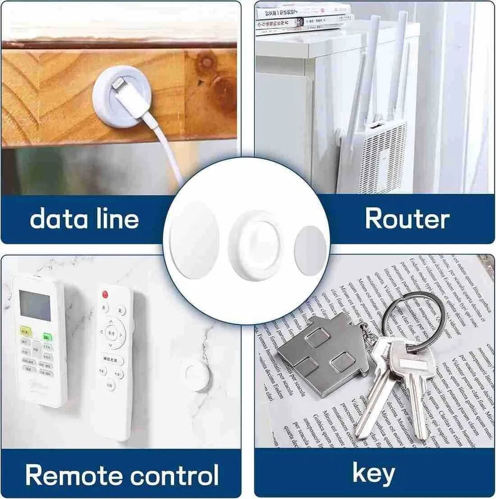 World Gift Mart 5 PCS Magnetic Remote Control Holder Self-Adhesive,Strong Magnet Hole-Free Accessories Organizer