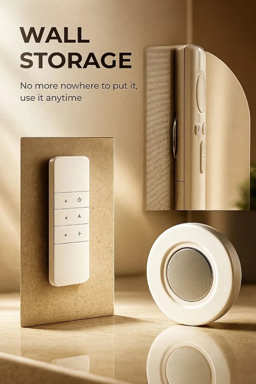 World Gift Mart 5 PCS Magnetic Remote Control Holder Self-Adhesive,Strong Magnet Hole-Free Accessories Organizer