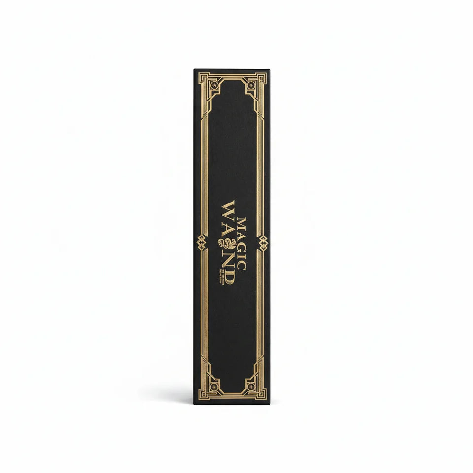 Harry Potter Fire Magic Wand | 38CM Wizard Wand, USB-C Charging Magic Trick Wand, Magic Paper & Gift Box for Kids, Fans, Cosplay & Gifting