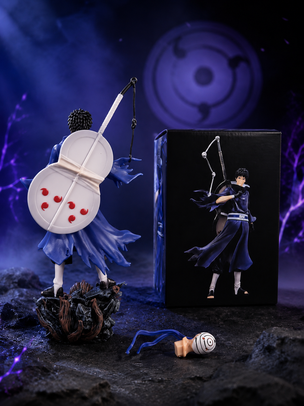 World Gift Mart Naruto Uchiha Obito Anime Figure Collectible Statue | Premium PVC Display Model (Blue)