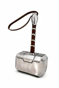 80 CM Thor Hammer Plastic Toy | Mjolnir Superhero Hammer with Premium Metallic Finish | Cosplay Prop, Role Play Toy & Display Collectible