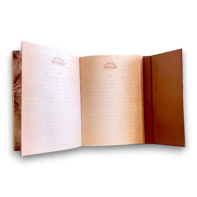 Harry Potter Style Lock Diary A4 | Vintage Leather Finish Notebook with Golden Snitch Lock | Premium Hard Cover Journal for Students, Gifts & Writing