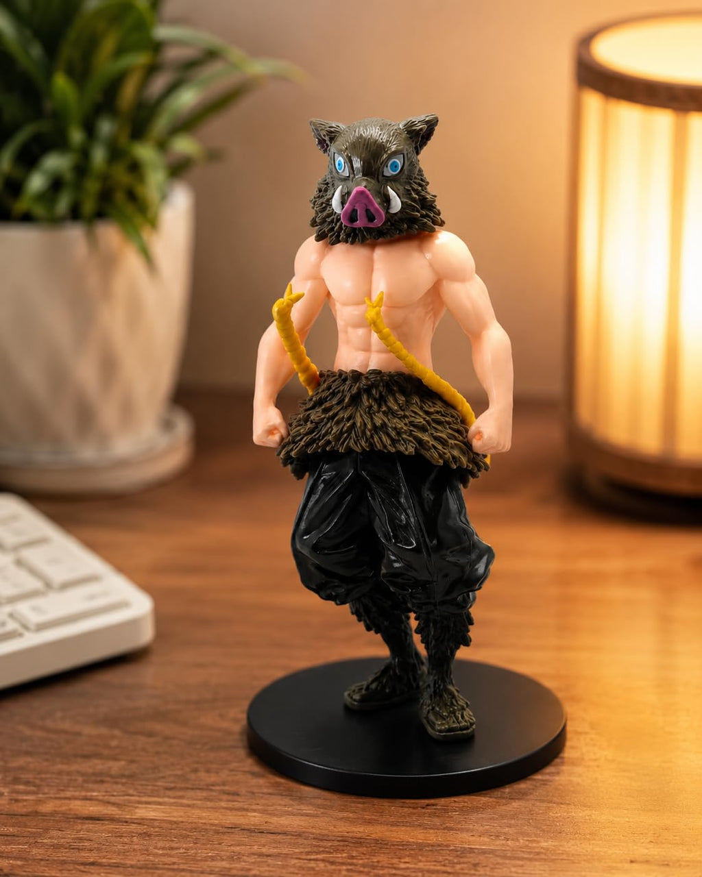 Inosuke Hashibira Action Figure | Demon Slayer Anime Collectible PVC Statue with Base | Detailed Anime Character Toy for Kids & Collectors | 15cm