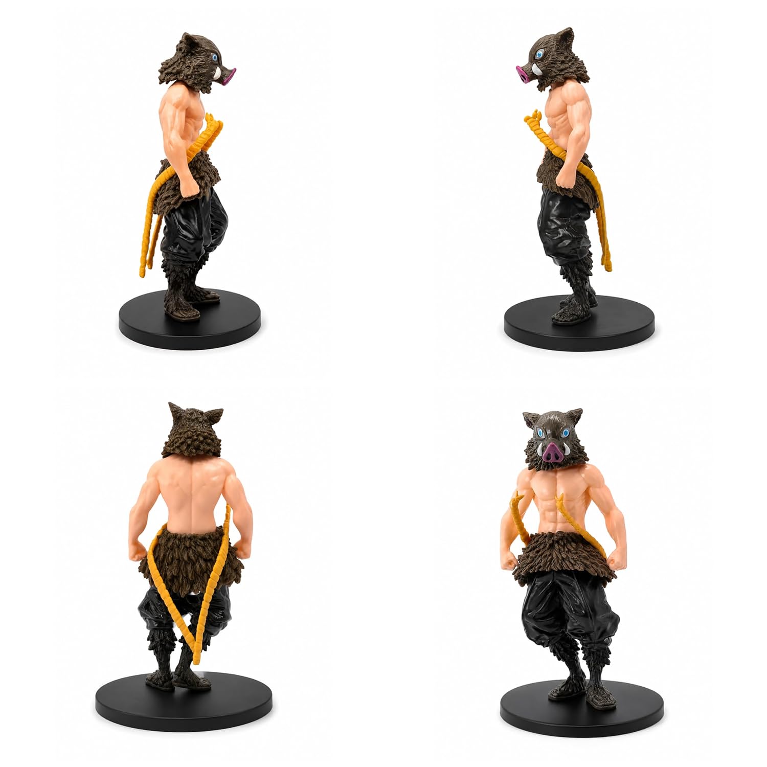 Inosuke Hashibira Action Figure | Demon Slayer Anime Collectible PVC Statue with Base | Detailed Anime Character Toy for Kids & Collectors | 15cm