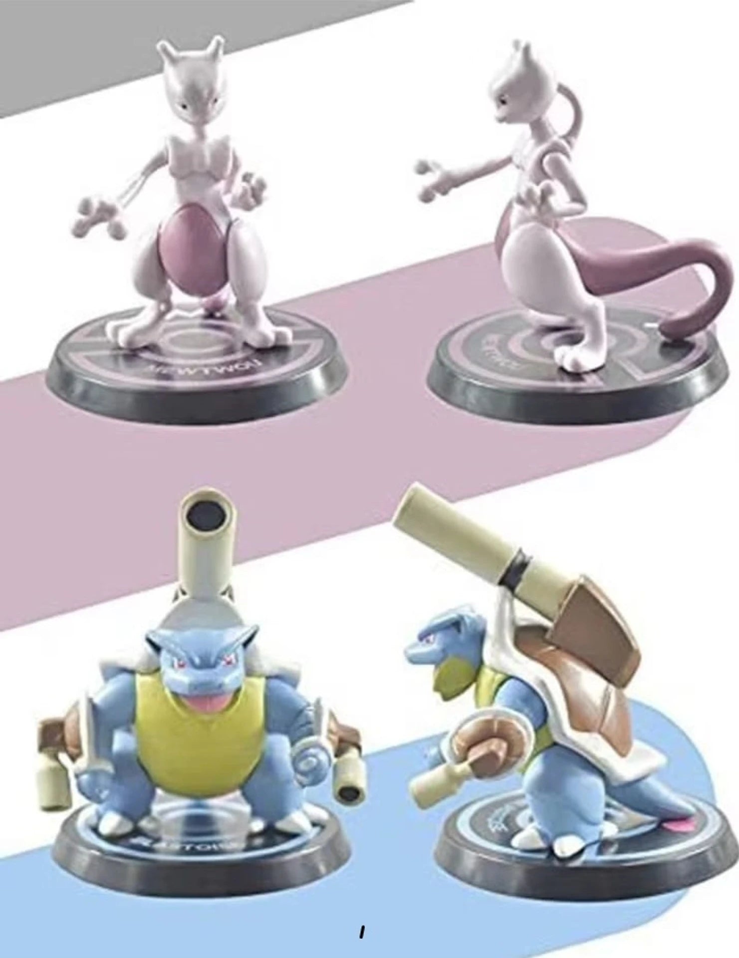 (Pack of 6) World Gift Mart Anime Electric Mouse & Dragon Mini Figures Set of 6 Collectible Toys (Multicolor)