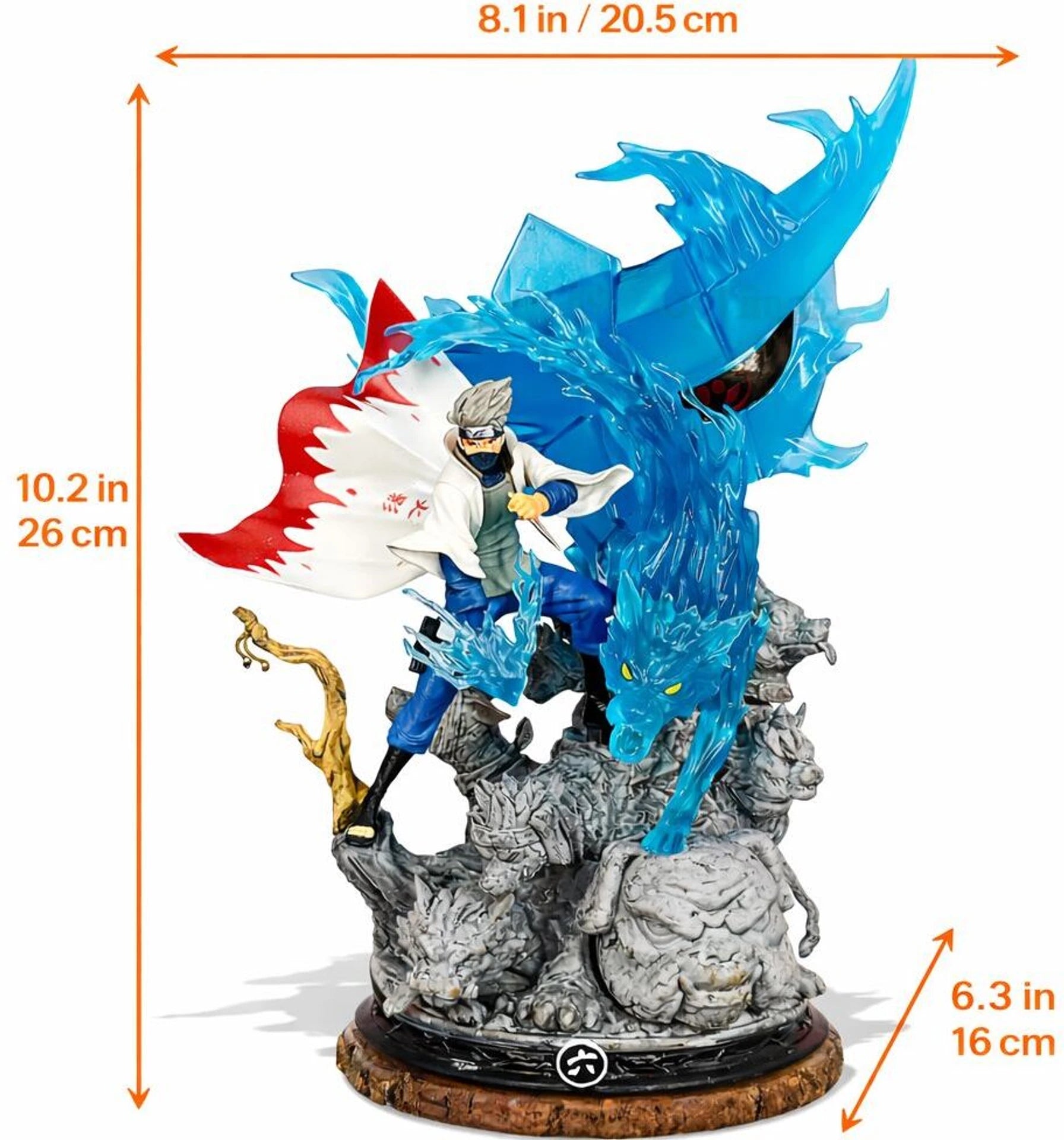 World Gift Mart Anime Ninja Power Effect Collectible Figurine with Energy Beast Effect 24 Cm (Multicolor)