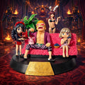 World Gift Mart Anime Style Beach Party Collectible Figurine | Premium Showpiece Sofa Base 30Cm (Multicolor)
