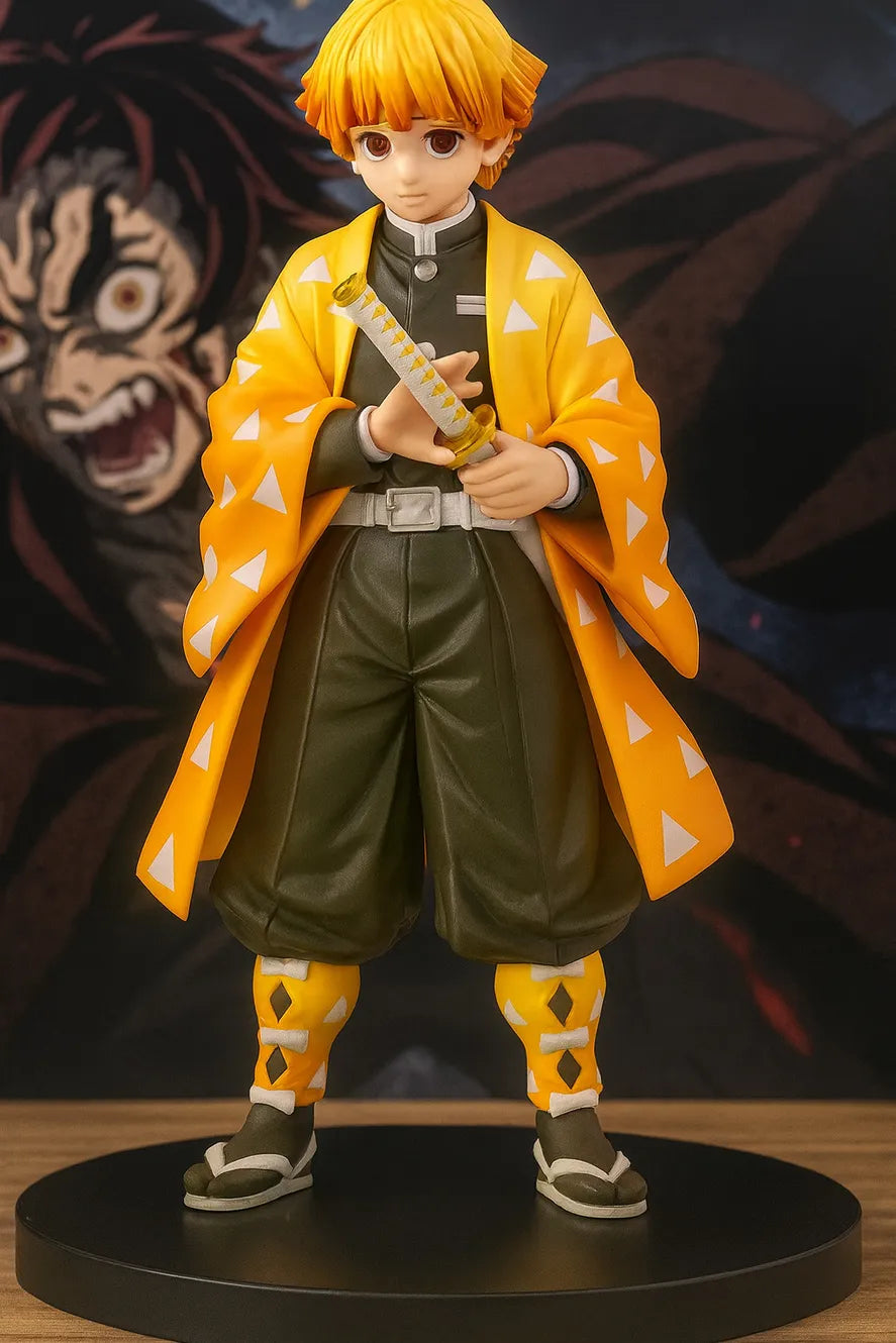 (Pack of 6) Demon Slayer Action Figure Combo | Tanjiro, Nezuko, Zenitsu, Inosuke, Shinobu & Giyu Anime Collectible Figures with Display Bases | Premium Desk Decor, Gaming Setup & Gift for Fans