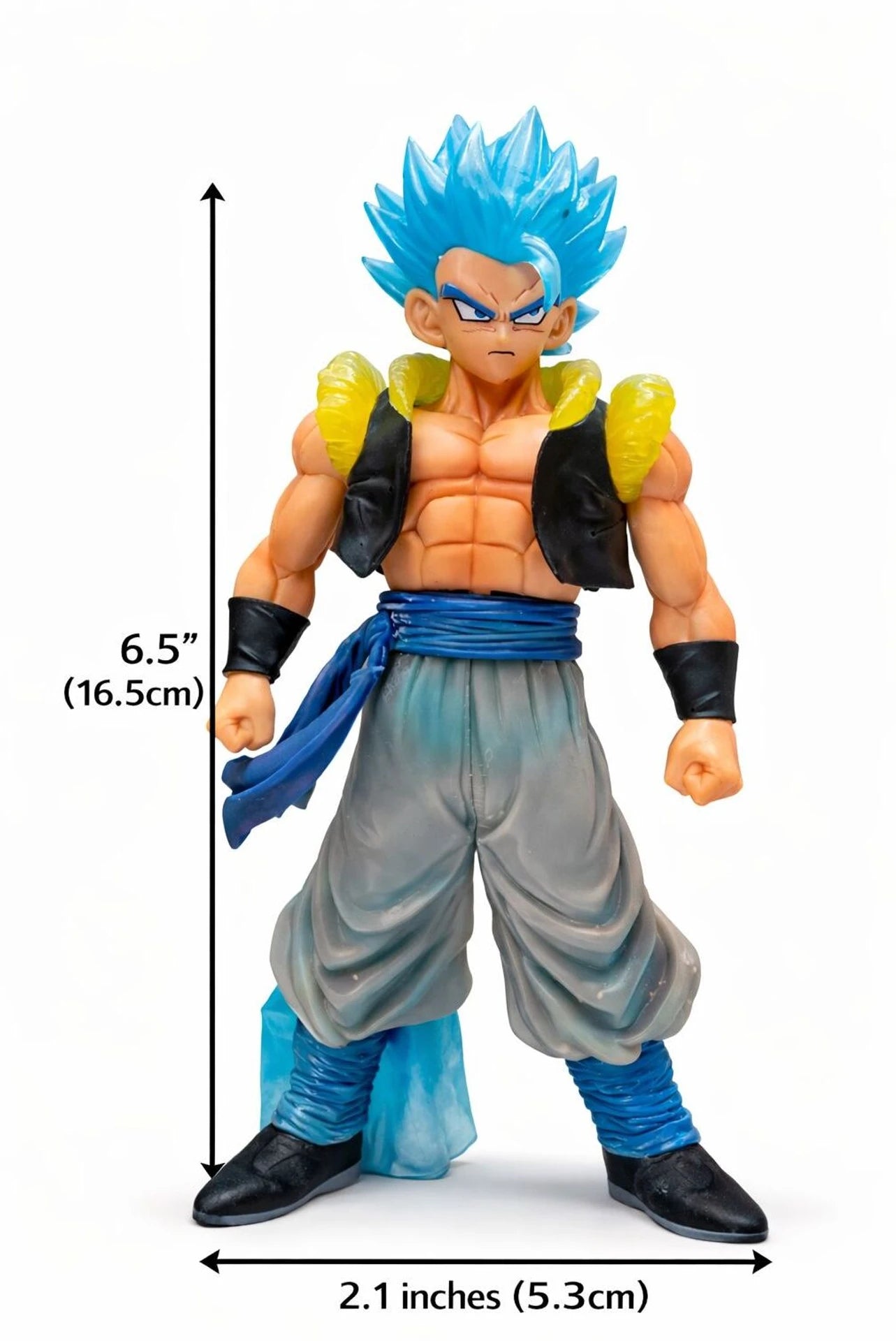 World Gift Mart Set 2 Anime-Style Warrior Action Figurine|Premium PVC Collectible Height 16.5cm (Multicolor)