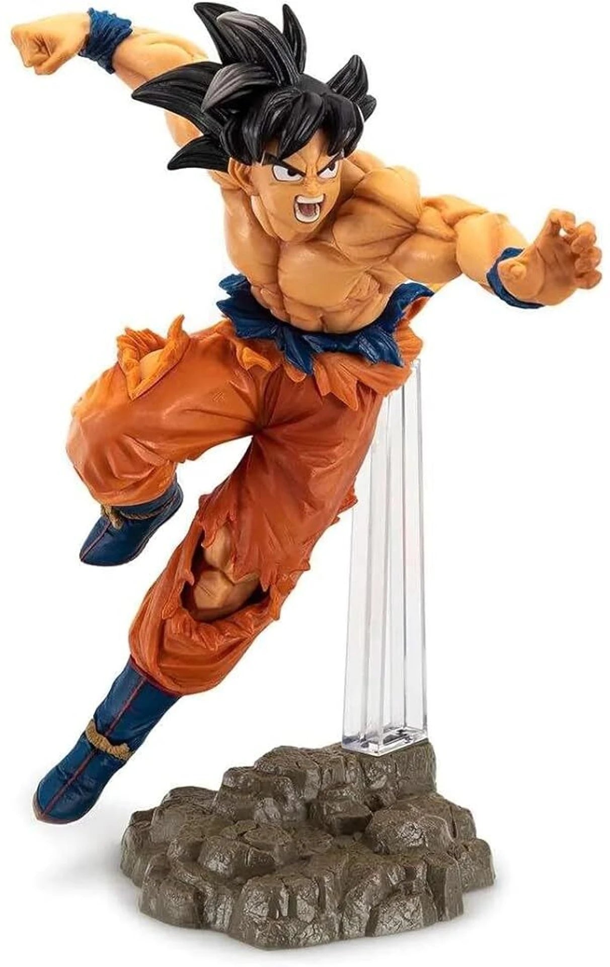 World Gift Mart Son Goku Action Figure Collectible with Display Stand Figure from Dragon Ball Z (Multicolor)
