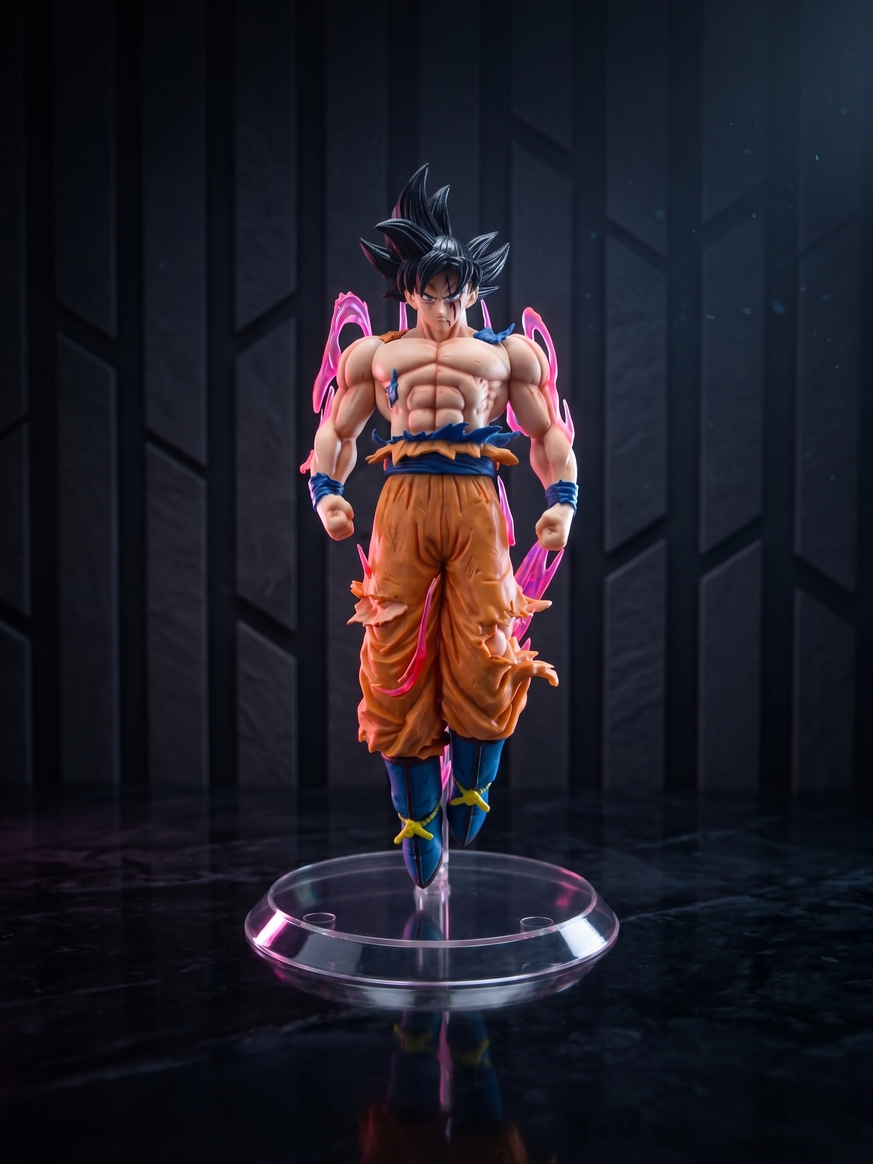 Ultra Instinct Goku Dragon Ball Action Figure | Anime Collectible Toy Statue with Stable Display Stand | PVC Character Model for Desk Decor, Collection & Gift