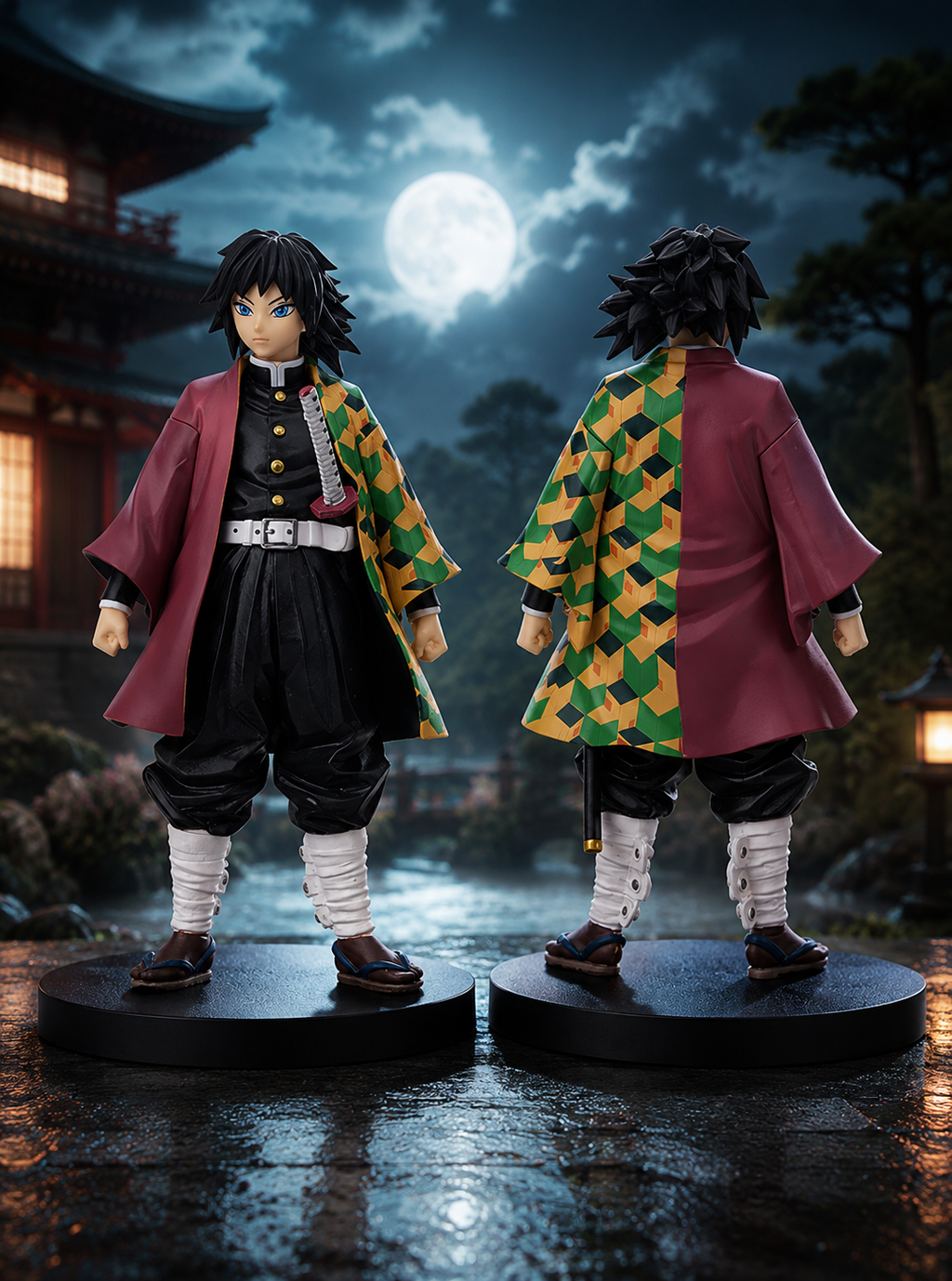 (Pack of 6) Demon Slayer Action Figure Combo | Tanjiro, Nezuko, Zenitsu, Inosuke, Shinobu & Giyu Anime Collectible Figures with Display Bases | Premium Desk Decor, Gaming Setup & Gift for Fans