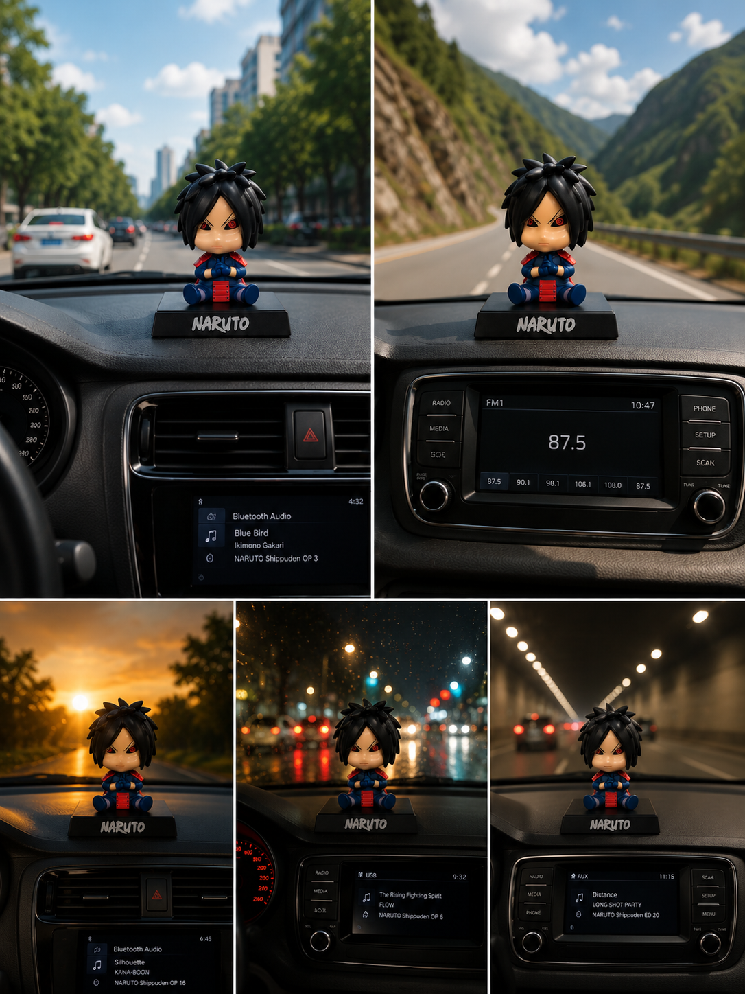 Naruto Madara Uchiha Bobblehead Action Figure | Premium PVC Anime Collectible Toy with Display Stand | Desk Decor, Car Dashboard Figure & Gift for Fans