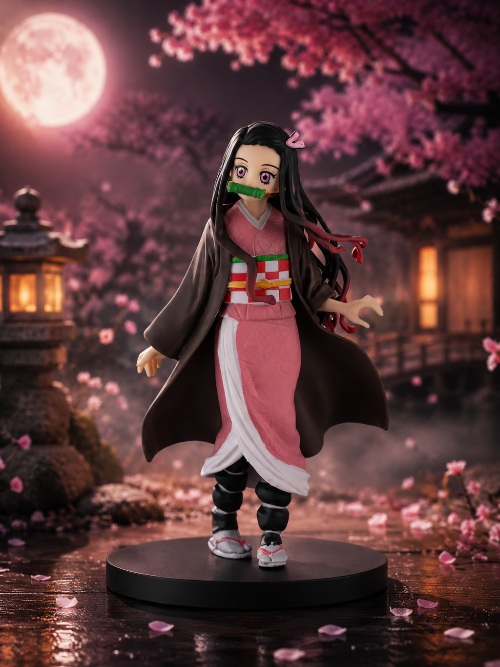 (Pack of 6) Demon Slayer Action Figure Combo | Tanjiro, Nezuko, Zenitsu, Inosuke, Shinobu & Giyu Anime Collectible Figures with Display Bases | Premium Desk Decor, Gaming Setup & Gift for Fans