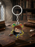 Harry Potter Spinner Keychain | Hogwarts Fidget Key Ring