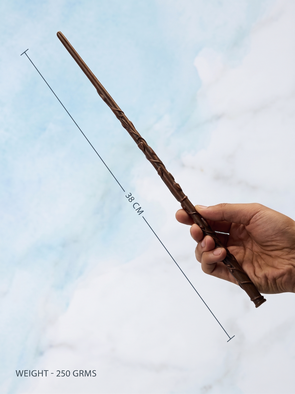 Hermione Granger Magic Wand Replica Set | 38 CM Wizard Wand with Gift Box, Tickets & Collectible Card | Harry Potter Fan Gift & Cosplay Accessory