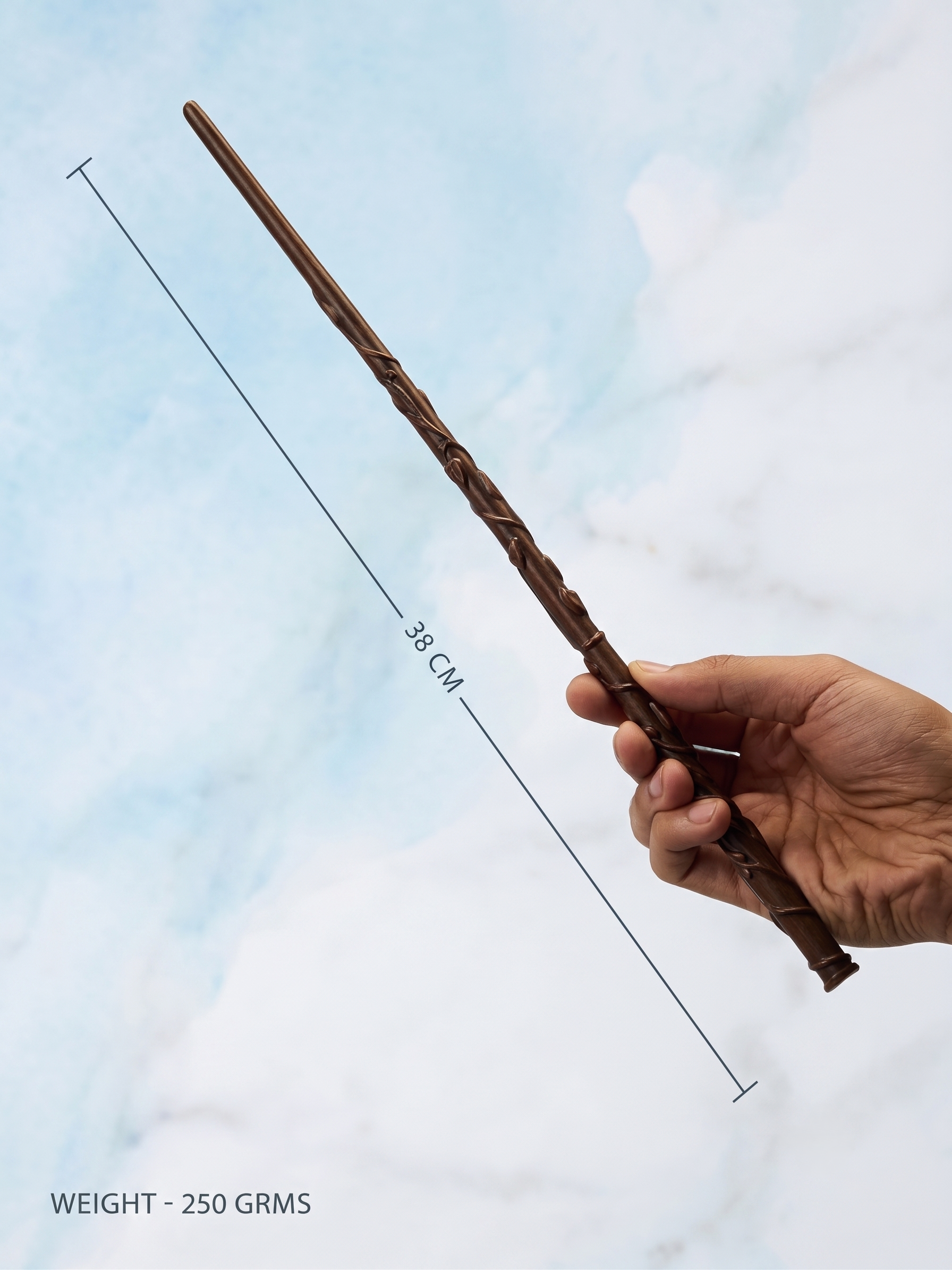 Hermione Granger Magic Wand Replica Set | 38 CM Wizard Wand with Gift Box, Tickets & Collectible Card | Harry Potter Fan Gift & Cosplay Accessory