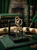 Premium Hogwarts Slytherin Keychain | Harry Potter Inspired House Crest, Platform 9¾ & Uniform Charm Keyring with Gift Box | Stylish Bag Charm for Fans, Keys, Backpack & Birthday Gift