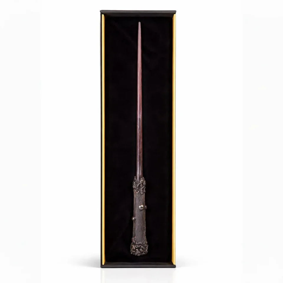Harry Potter Fire Magic Wand | 38CM Wizard Wand, USB-C Charging Magic Trick Wand, Magic Paper & Gift Box for Kids, Fans, Cosplay & Gifting