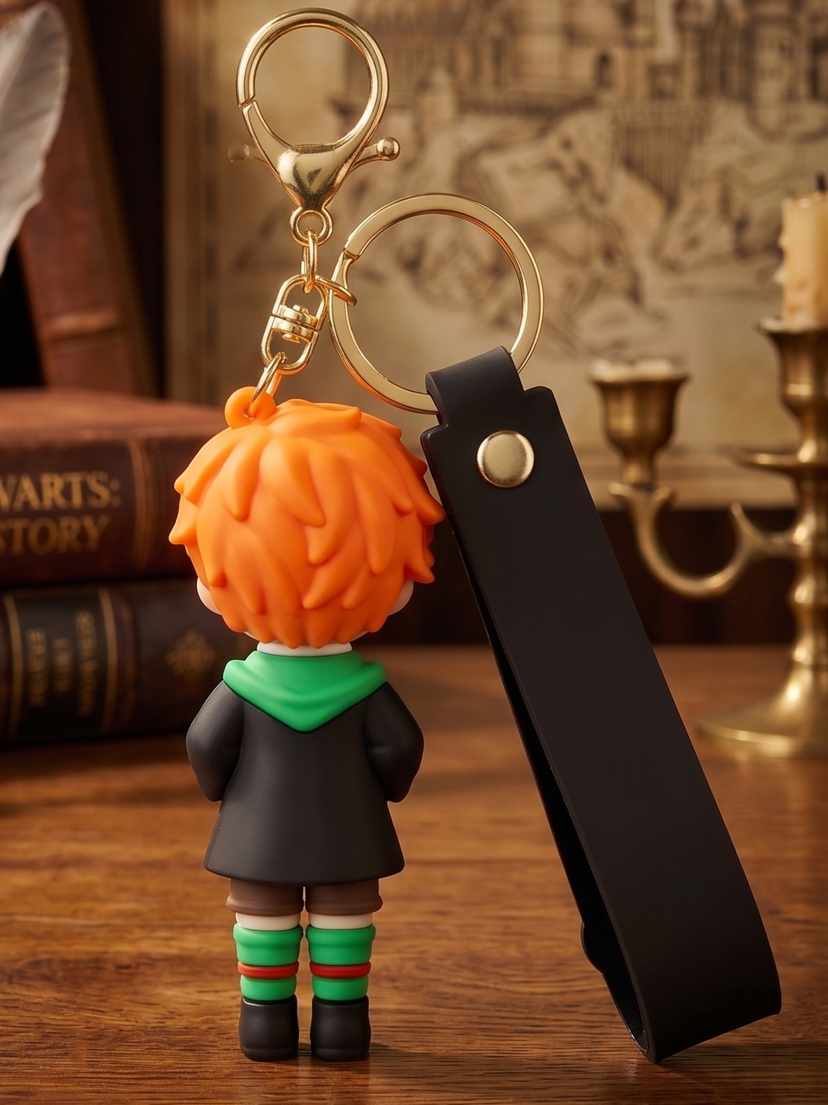 World Gift Mart Ron Weasley-Inspired Keychain–Limited Edition Harry Potter Keychain Collectible Key Chain