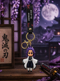 Demon Slayer Shinobu Kocho Keychain | Cute PVC Anime Figurine Charm with Soft Strap, Alloy Ring & Clasp | Backpack Accessory Gift for Anime Fans