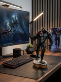Venom 32 cm Action Figure | Premium Black Symbiote Superhero Collectible Statue with Detailed Muscular Sculpt, Red Tongue & Display Base | Room Decor & Gifting