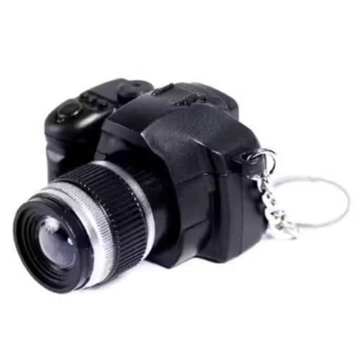 Camera Keychain with Flash & Click Sound | Mini DSLR Style Camera Charm Key Ring for Bags, Keys, Backpack, Car Hanging, Return Gifts & Photography Lovers