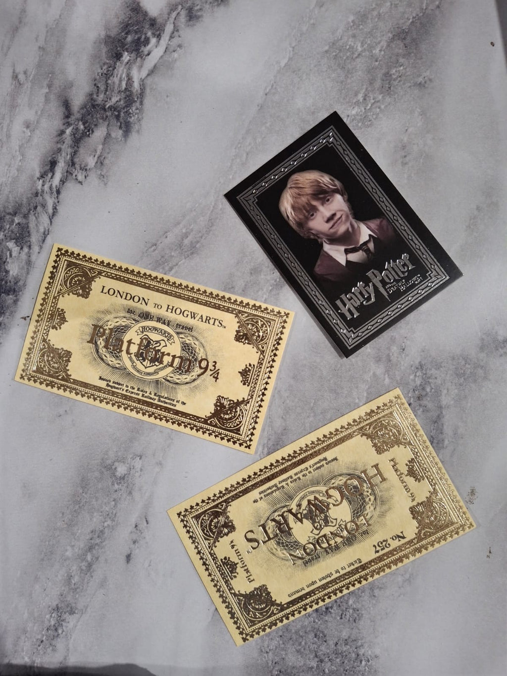 Ron Weasley Magic Wand Set 38 CM | Premium Wizard Wand with Hogwarts Express Tickets & Collectible Trading Card | Fantasy Cosplay Prop Gift for Fans