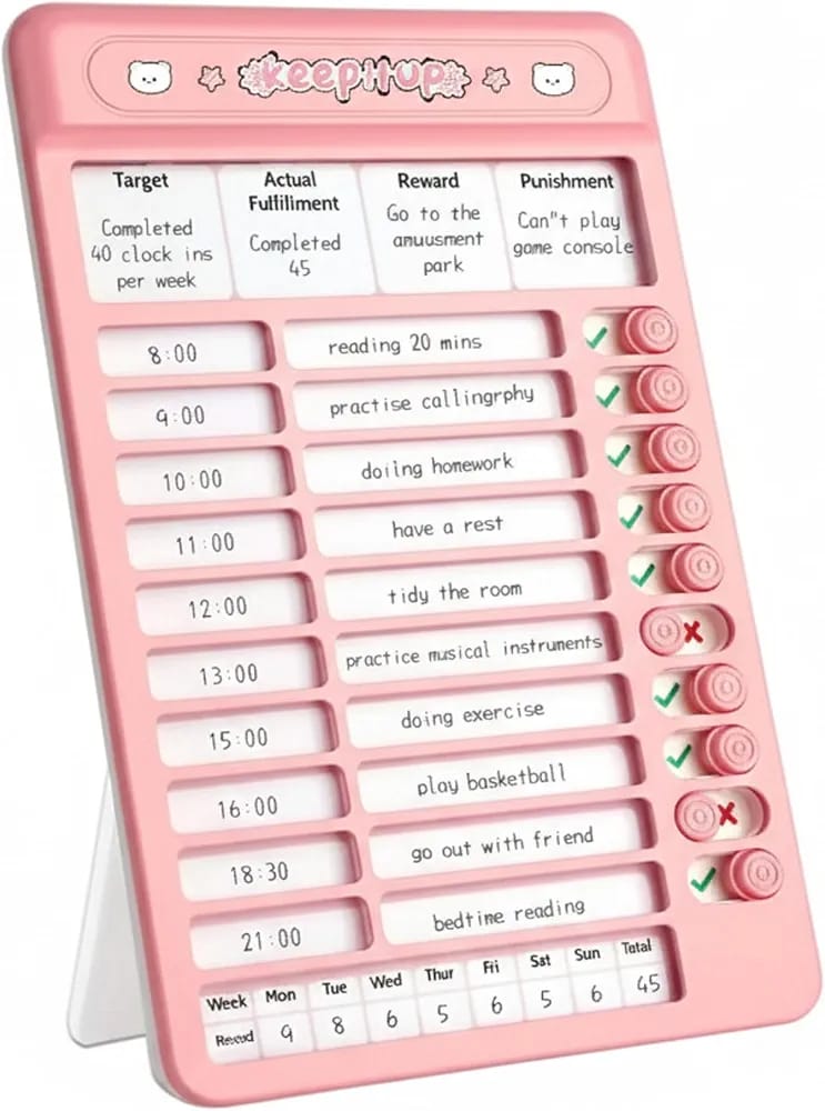 Kids Daily Routine Planner Board | Habit Tracker for Children