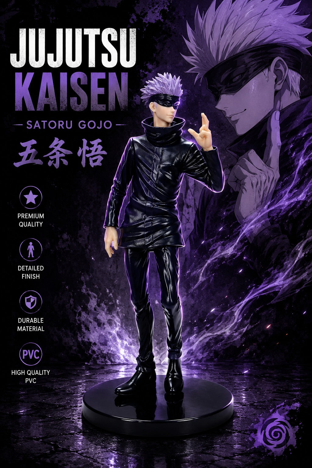 SEO Optimized Product Title  Satoru Gojo Action Figure 20cm Anime Collectible PVC Statue | Jujutsu Kaisen Gojo Figurine | Premium Desk Decor Gift for Anime Fans