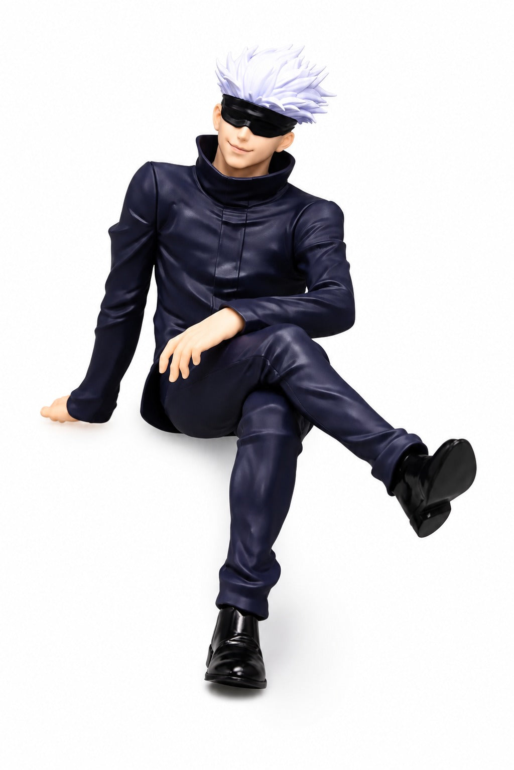 Gojo Satoru Sitting Figure – Anime Collectible PVC Action Figure | Jujutsu Kaisen Desk Decor Statue | Premium Display Model for Anime Fans & Collectors