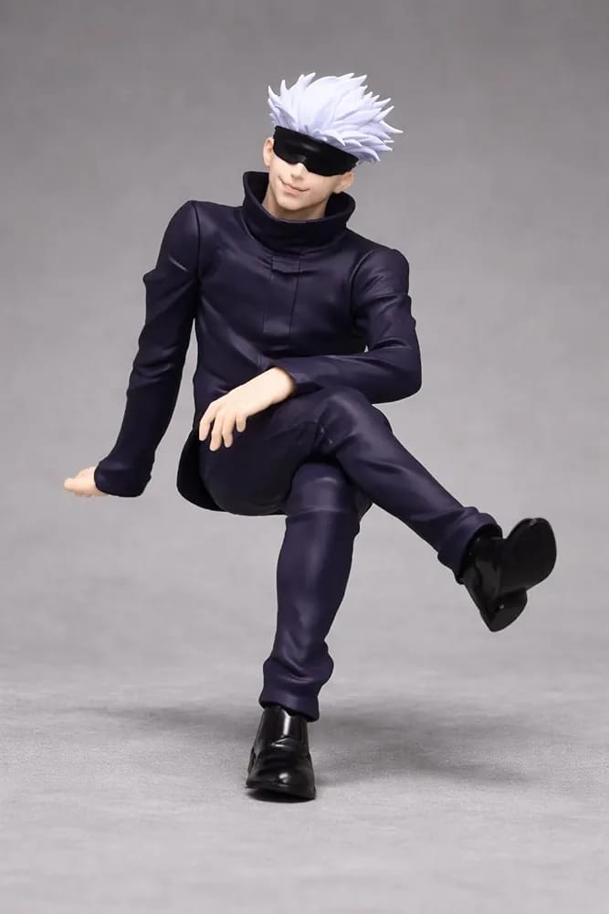 Gojo Satoru Sitting Figure – Anime Collectible PVC Action Figure | Jujutsu Kaisen Desk Decor Statue | Premium Display Model for Anime Fans & Collectors