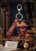 Harry Potter Wizard Keychain | Cute Chibi Character PVC Bag Charm with Magic Theme Strap, Metal Ring & Clasp | Fantasy Collectible Accessory for Fans