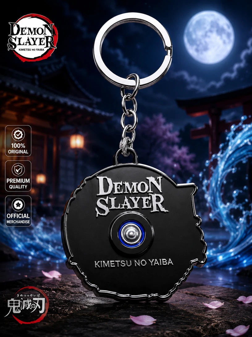 World Gift Mart Demon Slayer Anime Metal Keychain|Premium Double-Sided Character for Bike,Car Key Chain