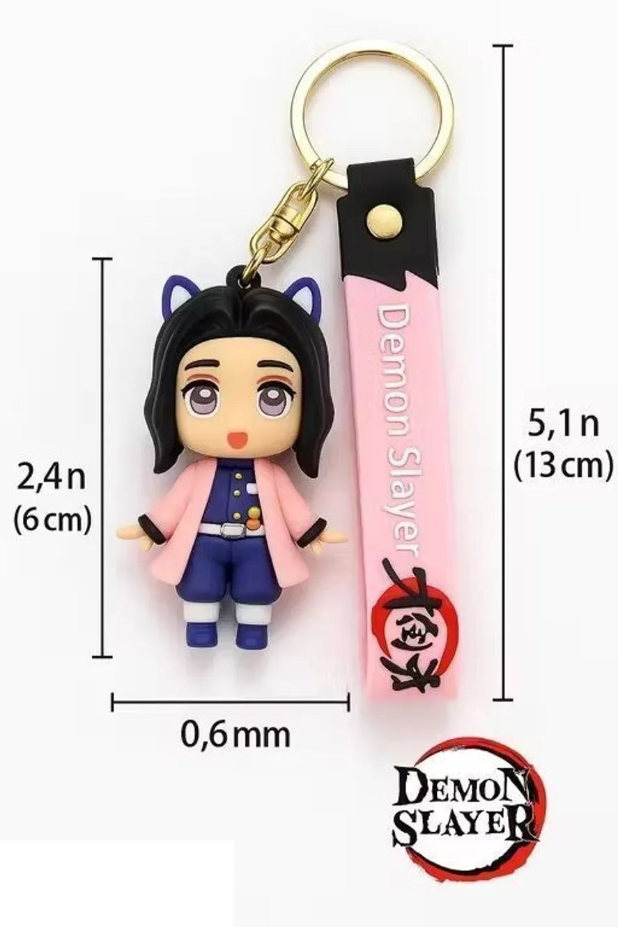 World Gift Mart Demon Slayer Shinobu Kocho Kawaii Anime Keychain –Cute Collectible for Teens Key Chain