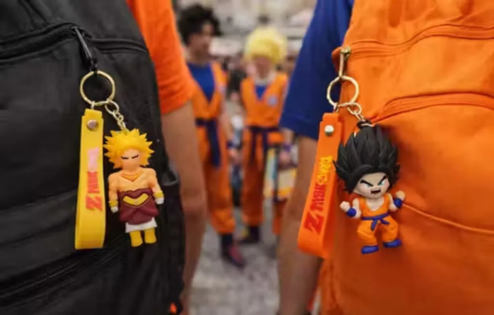 World Gift Mart Dragon Ball Z Anime Character Keychain Set | Premium PVC Collectible Key Chain